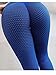 FCCRDS Yoga Pants Butt Leggings High Waisted Stretch Yoga Pants Honeycomb Dance Workout Scrunch Butt Lift Leggings for Women TikTok Butt Leggings(Blue,L)