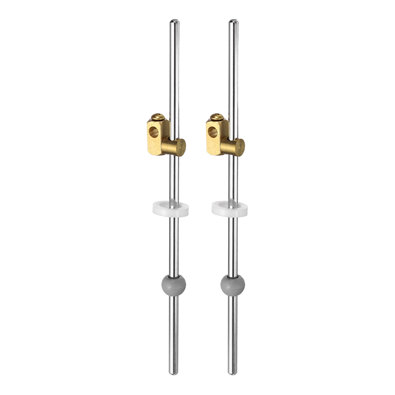sourcing map Sink Drain Extension Rod, Extension Rod Converter Brass Vertical/Horizontal Pull Rods for Bathroom Sink Drain Replacement Parts, 17.5cm Rod/12mm Ball