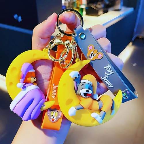Image of Cute 3D Keychain | Keyring & Quirky Bag Charm | Hard Silicone, Unbreakable | Travel Essential | Kids Friendly | Strap & Bag Hook