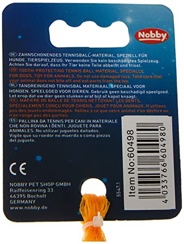 Nobby Tennisball mit Squeaker Sortiert XS 4.5 cm; 3er Netz