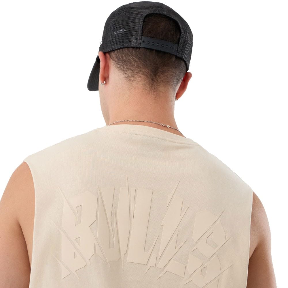 New Era NBA Core Plus Tank top Chicago Bulls beżowy
