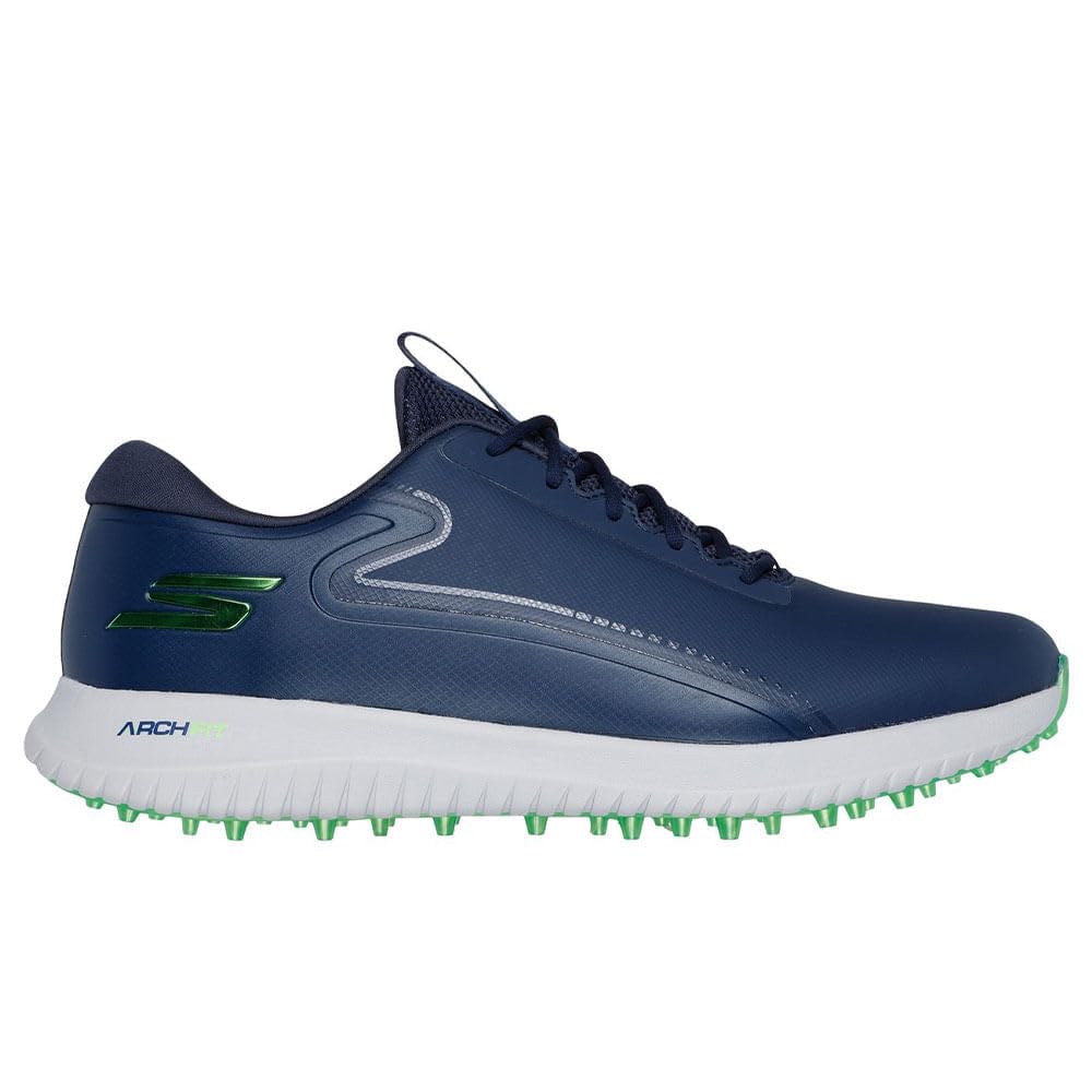 Skechers - Mens Go Golf Max 3 Sneakers Shoes, Color Navy/Lime, Size: 11.5 XW US