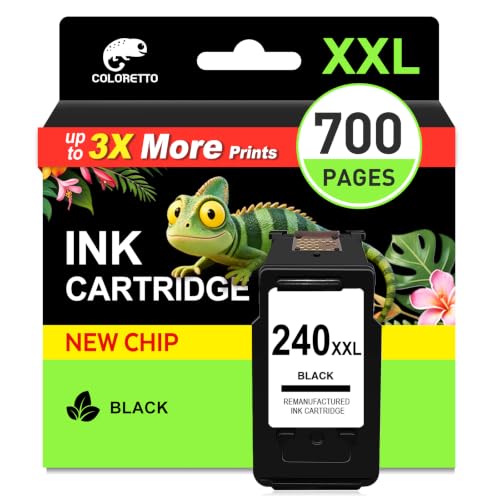 COLORETTO 240XXL Black Ink Cartridge for Canon 240xl Black Ink MG3620