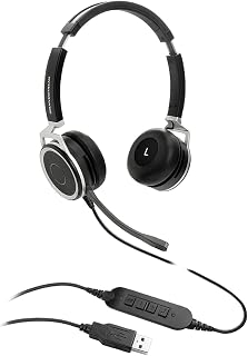 Grandstream GUV3000 Headset - Stereo - USB Type A - Wired - 150 Ohm - 100 Hz - 7 kHz - Over-The-Head - Binaural - Supra-aural - 6.56 ft Cable - Noise Cancelling Microphone
