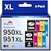 Produktbild KINGWAY 950XL 951XL Druckerpatronen für HP 950XL/951XL Multipack Kompatible für Officejet Pro 8610 8600 8100 8620 8100 8615 8625 8630 8640 8660 276dw 251dw Drucker (8er-Pack)