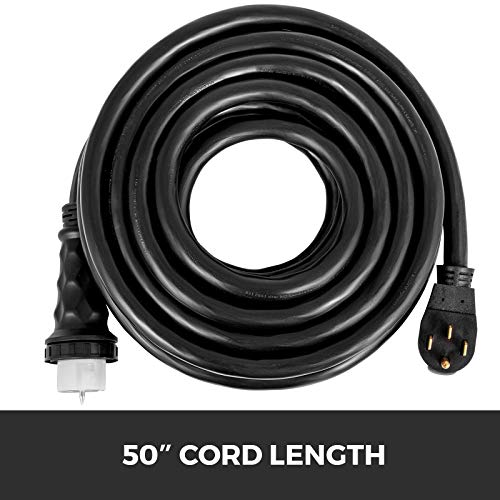 Mophorn 50Ft 50 Amp Generator Extension Cord Stw 6/3 + 8/1 Generator Cord 125V 250V Ul Listed Generator Power Cord N14-50P & Ss2-50R & Cs6364 Twist Lock Connectors #TOP3