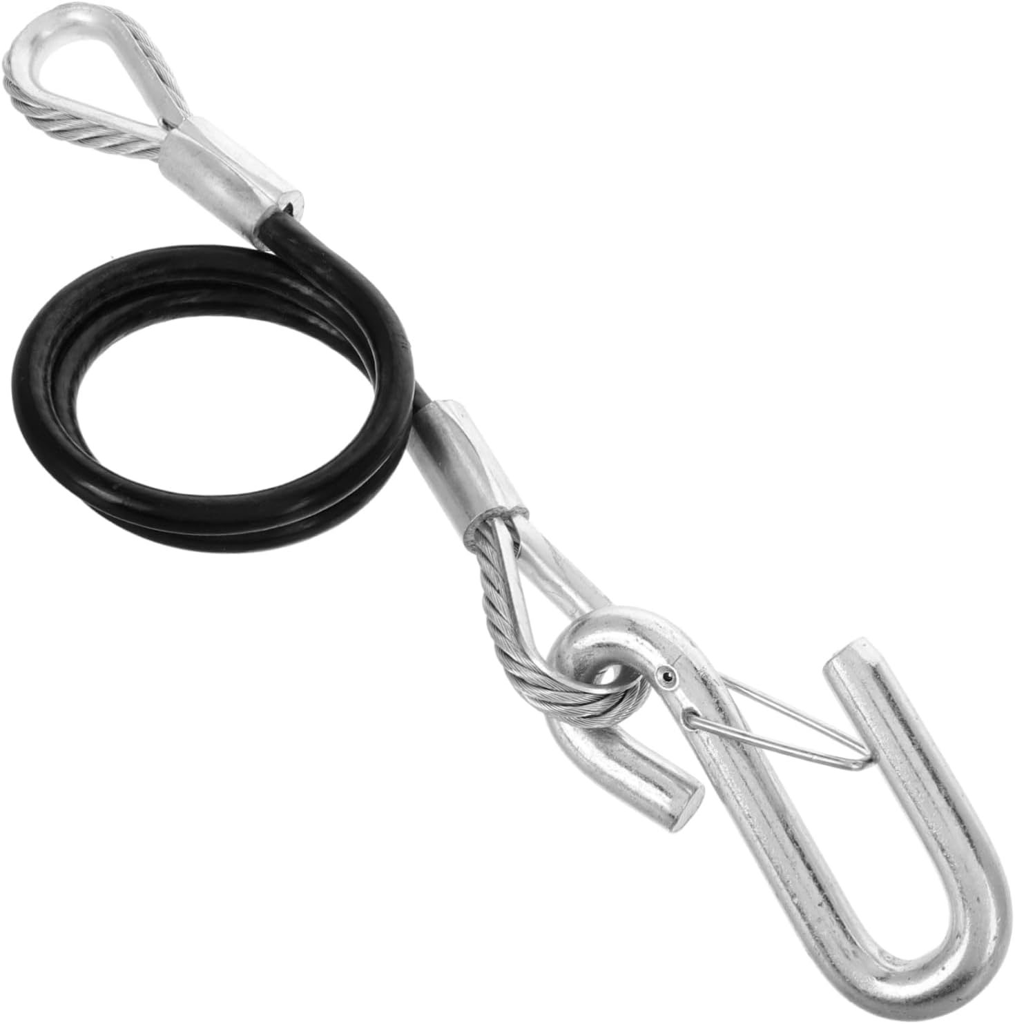 Trailer Safety Cables with Hooks, Steel 3500 Lb for ATV Car
