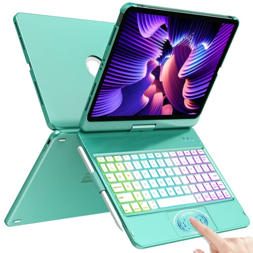 iPad Pro 11C`pL[{[hP[XAiPad Air 54pL[{[htP[X - ^b`gbNpbh - 10J[obNCg - 360°ی yVz_[t iPad Pro 11C` 3/2/1