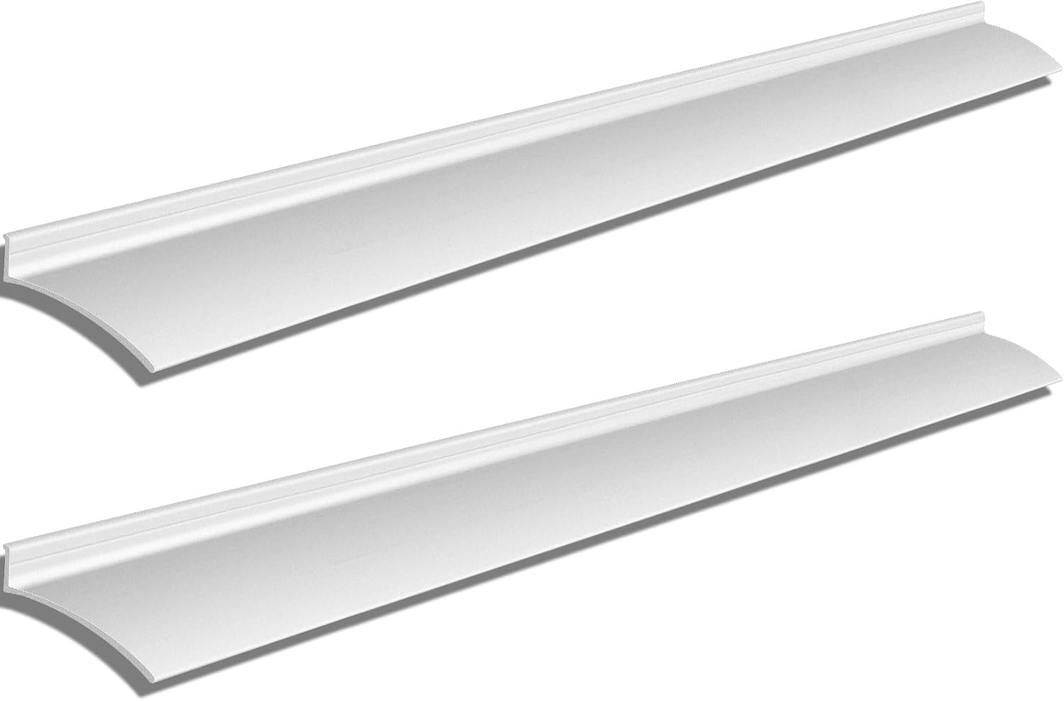 Hicarer 2 Pcs Anodized Aluminum Door Drip Cap Overall Height 11/2