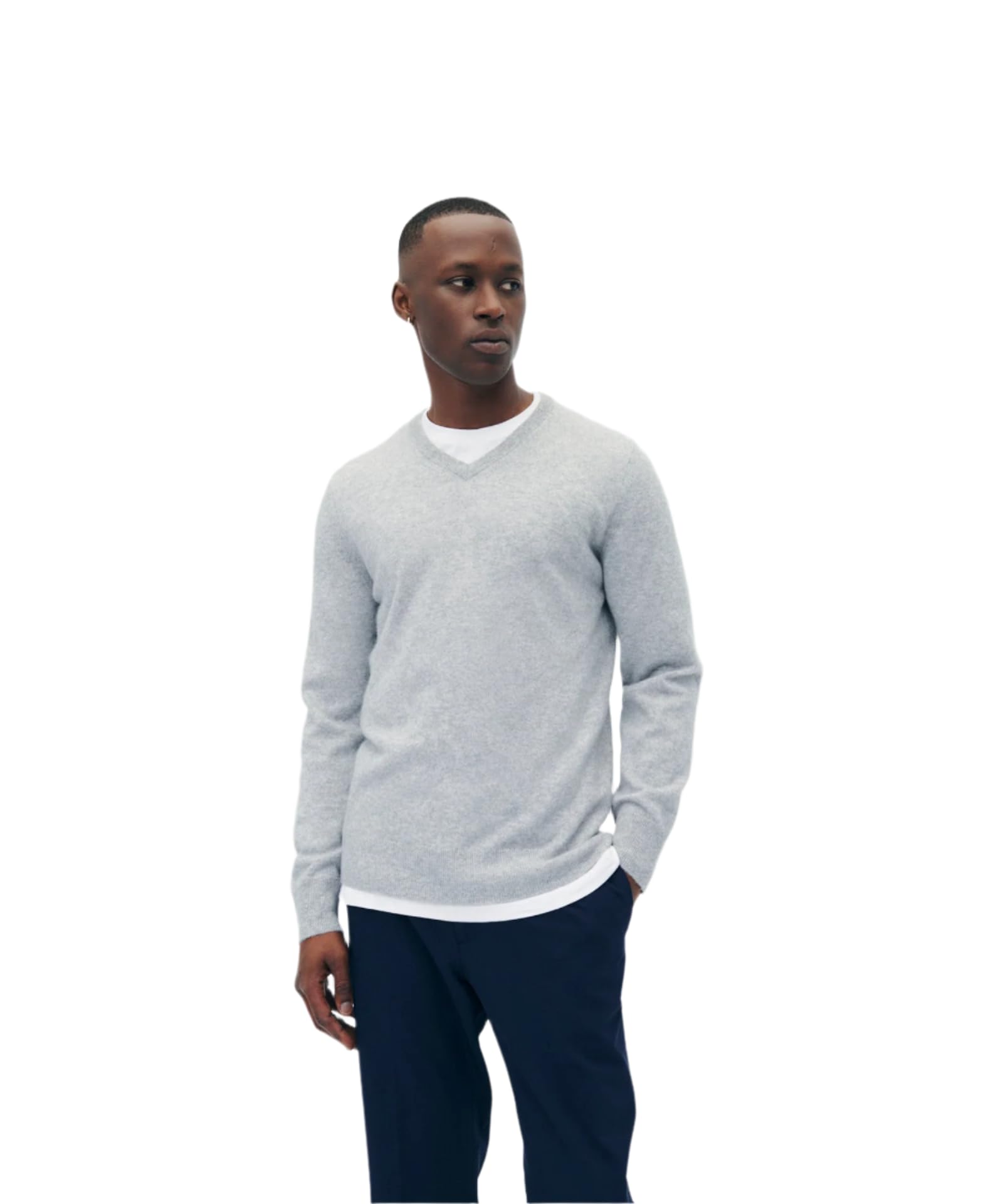NAADAM Men's Original 100% Pure Cashmere V-Neck Pullover Sweater