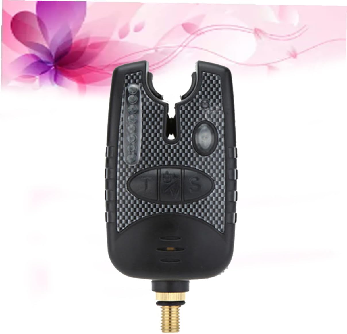 Electronic Fishing Bite Alarm with Loud Siren and LED Light Tones Sensitivity Volume Rod Indicator for Daytime and Evening Carp Fishing Battery Not Included