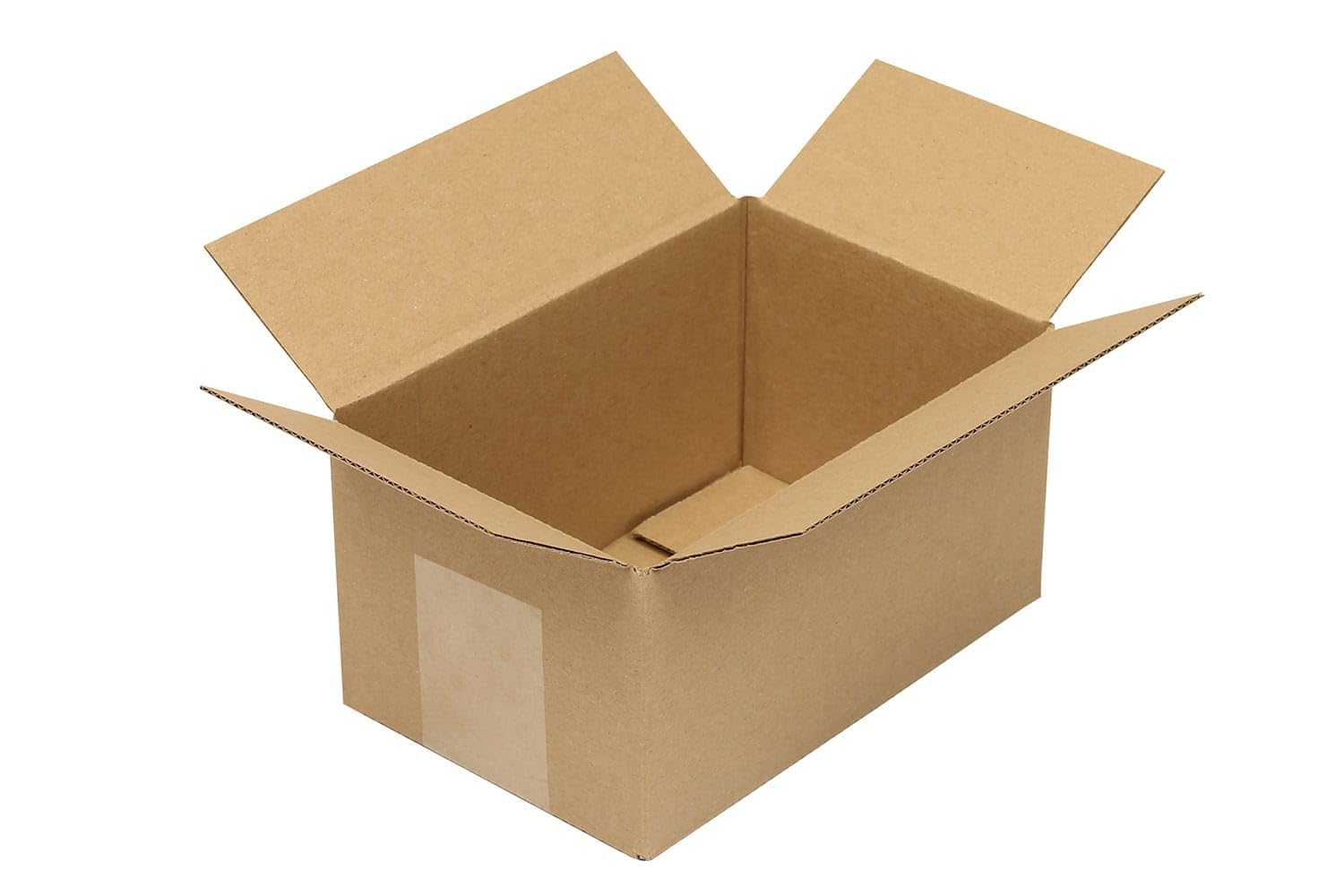 Faltkarton aus Wellpappe, 1-wellig, braun, Abm (LxBxH): 180x120x100mm, Qual. 1.1E, 100 Stück, Verpackungsheld