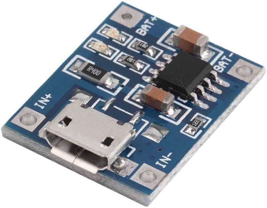 5V 1A Micro USB Lithium Ion Polymer Battery Cell Power Charging Charge Controller Board PCB Module Single IC TP4056