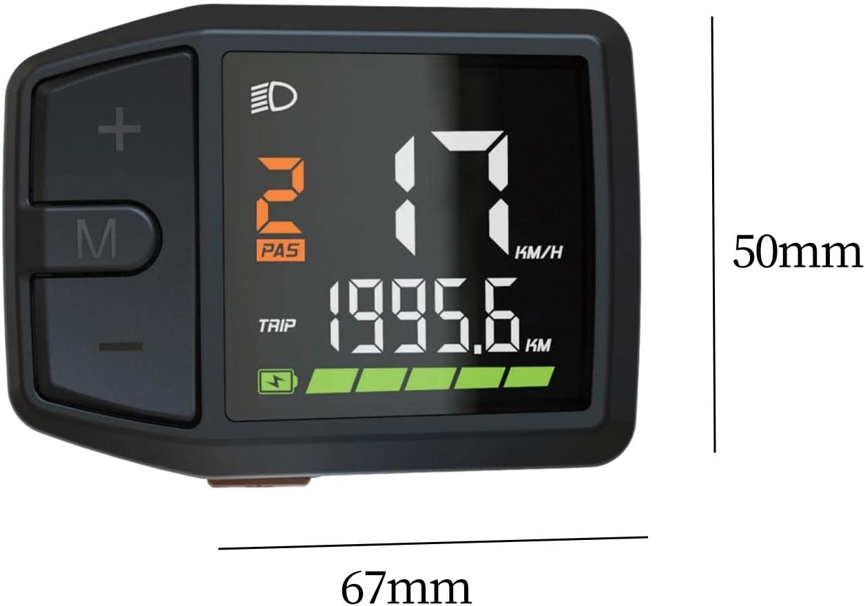 Dimensions of the DZ41-CAN display, showing a width of 67mm and a height of 50mm.