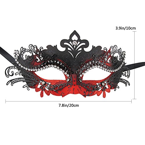 Image of Coddsmz Couple Masquerade Mask Set - Venetian & Mardi Gras Mask for Women & Men