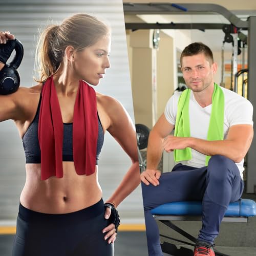 Pallesen Cooling Towel, Cooling Towels for Neck and Face, Cooling Towels for Hot Weather, Sports Cooling Towels, Cooling Towels for Yoga, Running & Gym, 10-Pack, 40" x 12", Random Color - image 5