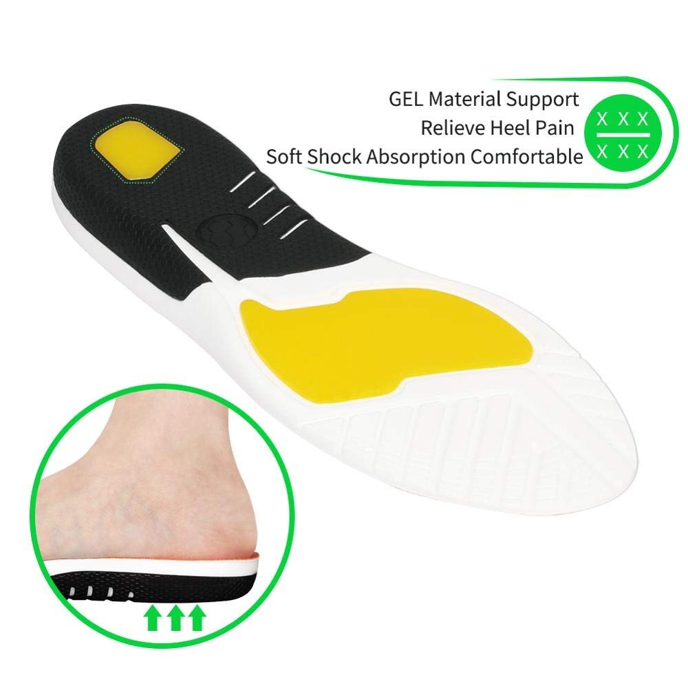 EDDGE Plantillas ortopédicas de Soporte de Arco de TPU for pies Planos, Inserciones de Copa de talón Profundo de Gel for Fascitis Plantar, Zapatos ortopédicos, Suela Acolchada (Size : 35-40)