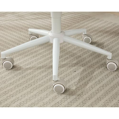 Image of Active Sitting Revolution Office Chair - Cross-Legged & Kneeling Positions, 4.2 inch Thick Cushion, 360 Footstool, 250lbs Weight Support, Home Office /Yoga /Meditation (Teddy, Ivory)