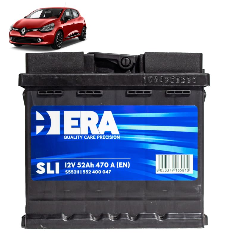 Batteria 50Ah per Renault Clio IV 1.2 16V TCE benzina 2012+.