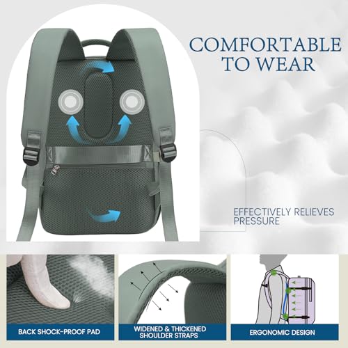 Lossga for Spirit Airlines Personal Item Bag 18x14x8 Inches Travel Bag Mens Travel Backpack for Women Fit Up to 17 inch Weekender Bags With Usb Charging Port Carry on Flight Approved - image 3