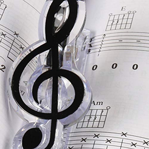 Artibetter 10 stücke Scharnier Clips Musik Hinweis Clip Dekorative Musik Clip Buch Seite Stationäre Buch für Pianist Liebhaber