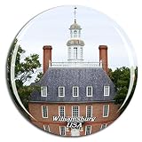 Weekino USA America Colonial Williamsburg Fridge Magnet 3D Crystal Glass Tourist City Travel Souveni
