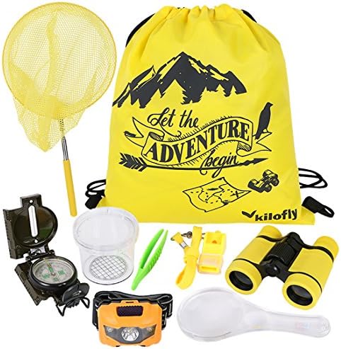 kilofly 9-in-1 Kids Nature Explorer Kit Fun Backyard Bug Catching Adventure Pack