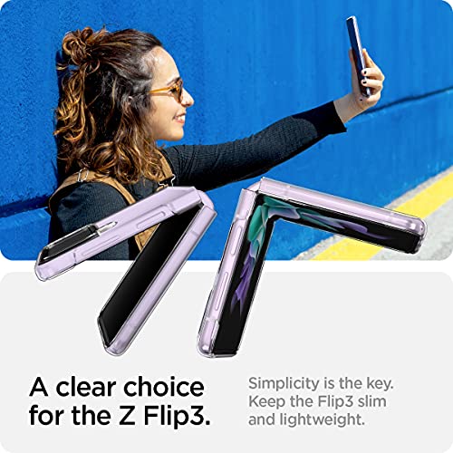Spigen Air Skin Designed for Galaxy Z Flip 3 5G Case (2021) - Crystal Clear by Spigen - Used condition - Image 3