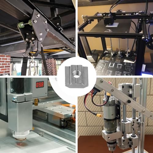 150 Stück Nutensteine m6 Edelstahl Schwer Nut 8 M6 Nutsteine m6 Nut 8 Edelstahl T Nut Mutter Gleitmuttern m6 Nutensteine Gewinde Standard 30-Serie M6 Hammerkopfschrauben m6 für Aluminiumprofilzubehör