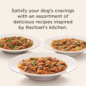 Rachael Ray Nutrish Premium Pure Moist Canine Meals with Added Nutritional vitamins & Minerals, Hearty Recipes Selection Pack, 8 Ounce Tub (Pack of 12)