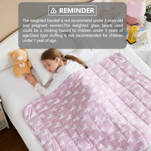 L'AGRATY Weighted Blanket - 36"x48" 5lbs Microfiber Material with Glass Beads Small Blanket for All-Season Summer Fall Winter Soft Thick