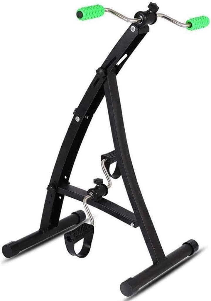 Upper and lower limb rehabilitation training pedal trainer, elderly stroke hemiplegia folding exercise bike