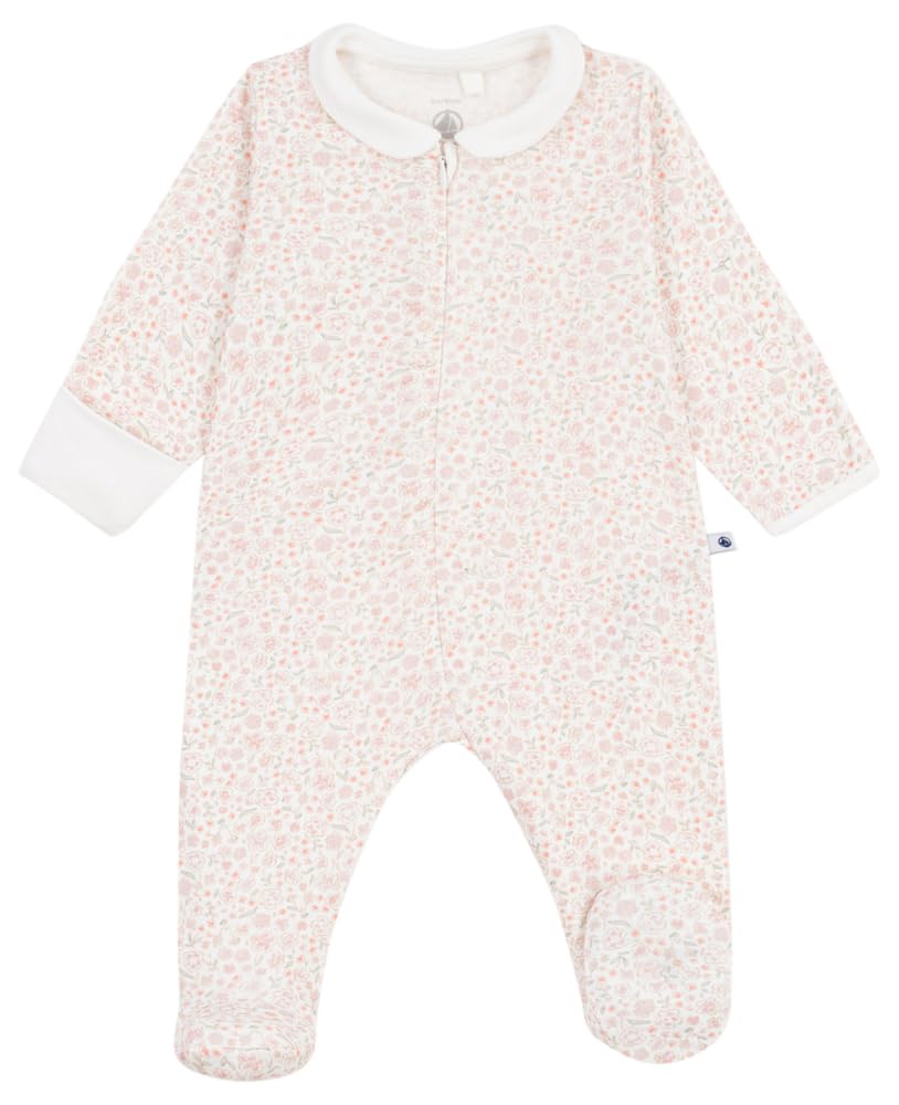 Petit Bateau Baby-Schlafanzug aus Baumwolle mit Blumenmuster