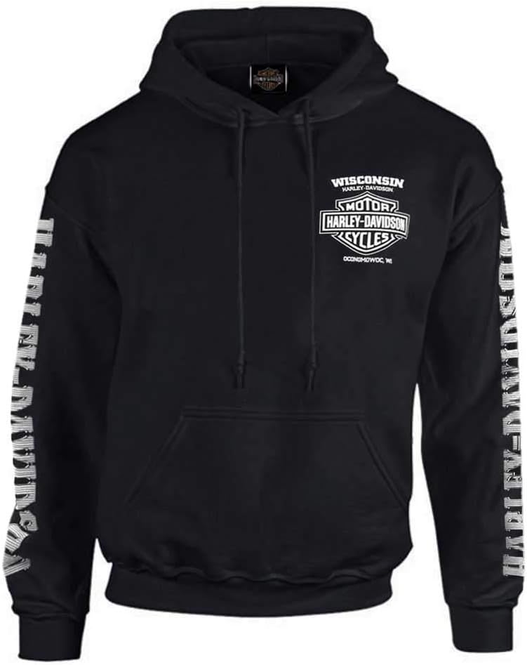 mens Hoodie Lightning Crest Sweatshirt