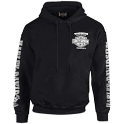 Sudadera con capucha Lightning Crest para hombre, color negro