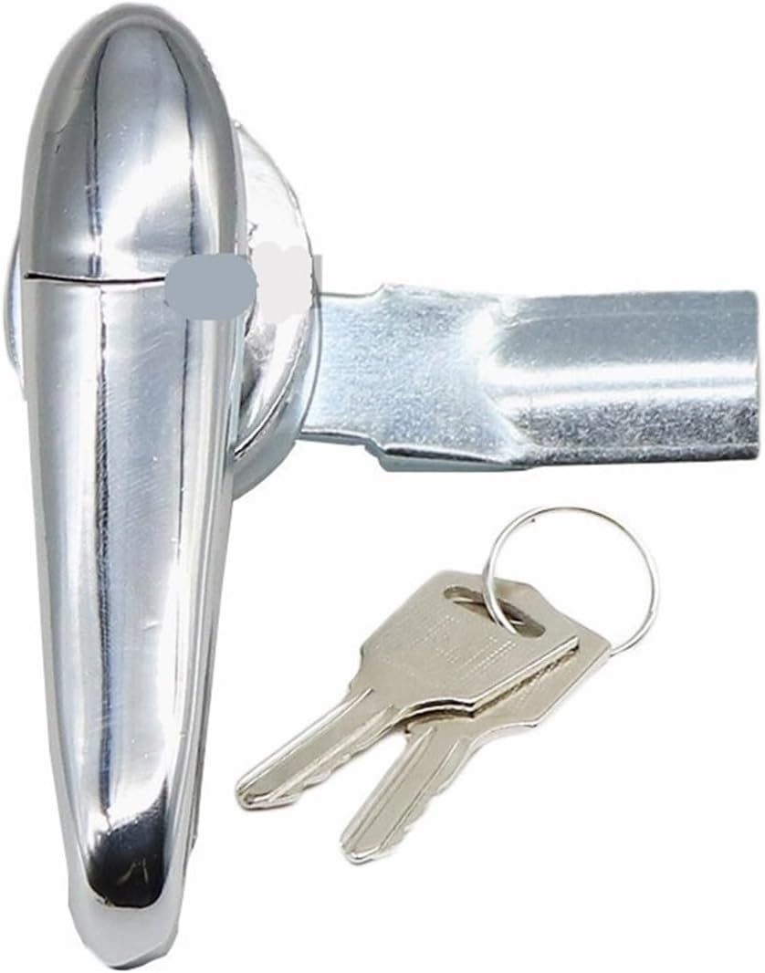 MS308-3 Aluminum Alloy Handle Material Electric Cinet Switch Distribution Box Lock Connecting Rod Safety Key Loc 1Pcs