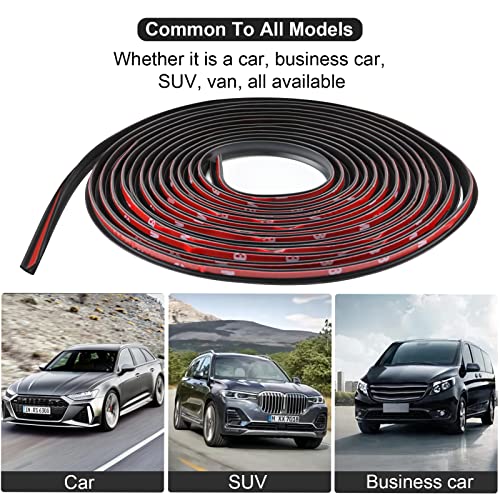 5M/16.4Ft Car Weather Seal Strip For Car Front Rear Bumper Lip Headlight, Rubber Seal Strip Waterproof Universal T-Type Automotive Weather Stripping For Car (8*10Mm) #TOP3