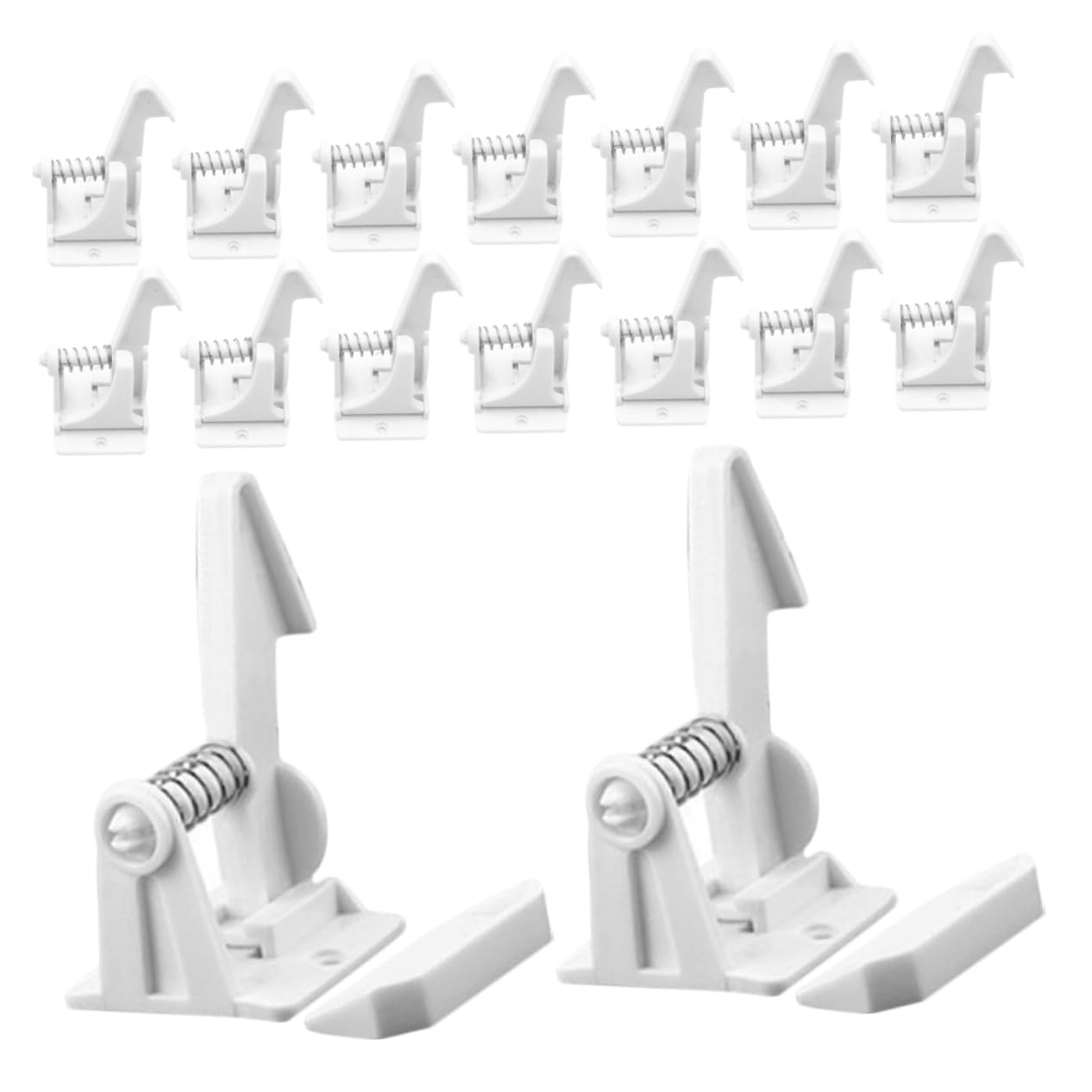 YARNOW 16pcs Cabinet Child Locks, Abs Baby Proofing Latches for Drawers and Refrigerator, Easy Install