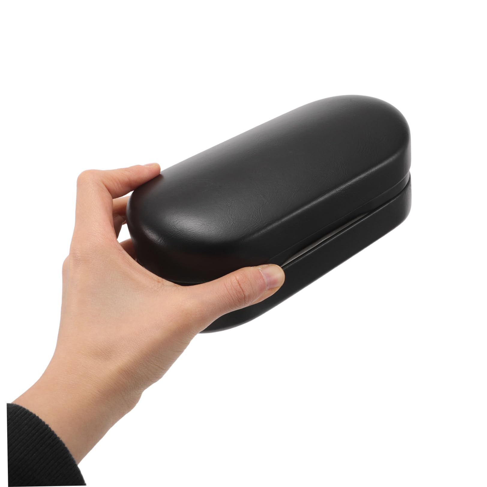 Étui à Lunettes Rigide Double Compartiment Grosse Capacité, Boîte de Rangement Noire Portable pour Lunettes de Soleil Vue, Protection Renforcée pour Voyage et Usage Quotidien
