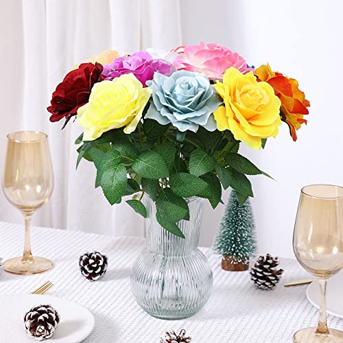 Afohome Fake Rose Flower Leaves 70Pcs Artificial Green Leaves Bulk Silk Greenery For Diy Wedding Bouquets Centerpieces Party Rose Vine Tables Home Decorations Wreath Garlands Supplies #TOP5