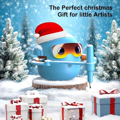 Drawing Robot for Kids Montessori Painting Toys for 3 4 5 6 7 8 Year Old, Voice Interactive Educational Drawing Machine with 100 Cards,16 Colorful Pens & Music-Gift for Boys Girls - Image 7