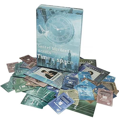 Murder Mystery Dinner Party Game:secret Murder Across Time & Space, Unsolved Case Files Clue Board Games For Adults Family Date Night Scary Party, Clue Board Office Games #TOP2
