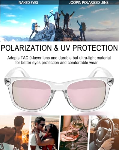 Image of Joopin Square Sunglasses Polarized UV400 Designer Sun Glasses Men Women