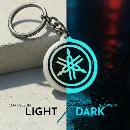 Image of Mi Glow Store Glow in Dark Keychain for Bike Men | Gift for Man | Bike Accessories | Charges in Light Glows in Dark | Key chain for Bike