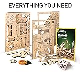 National Geographic Da Vinci Model Kit - Catapult Kit for Kids, 3D Puzzle Building Toy for Boys and Girls, Wood Building Kit for Kids, A Great STEM Project, Engineering Model Kit