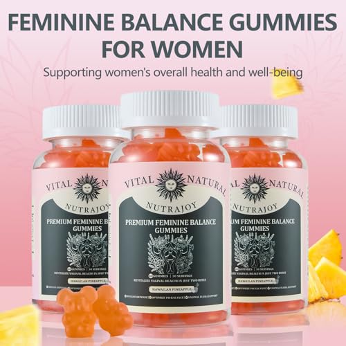 Montue Premium Feminine Balance Gummies for Women’s - Women’s Health Probiotics for pH & Immune Support &Hawaiian Pineapple Flavor-60 Count(New Packaging)