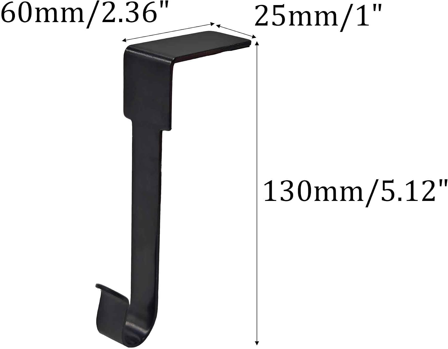 4PCS Christmas Stocking Holders for Mantle, Non-Slip Silicone Pad Mantel Hooks for Holiday Decoration and Display(Black)