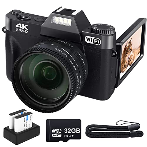 Digital Camera for Photography VJIANGER 4K 48MP Vlogging Camera for ...