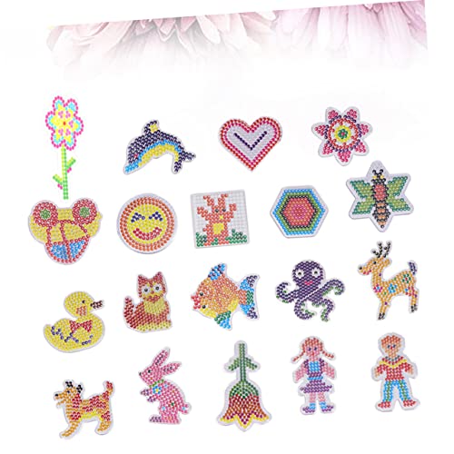 Toyvian 38 Peças pegboard de miçangas brinquedo criança brinquedo animais pegboards de contas de fus