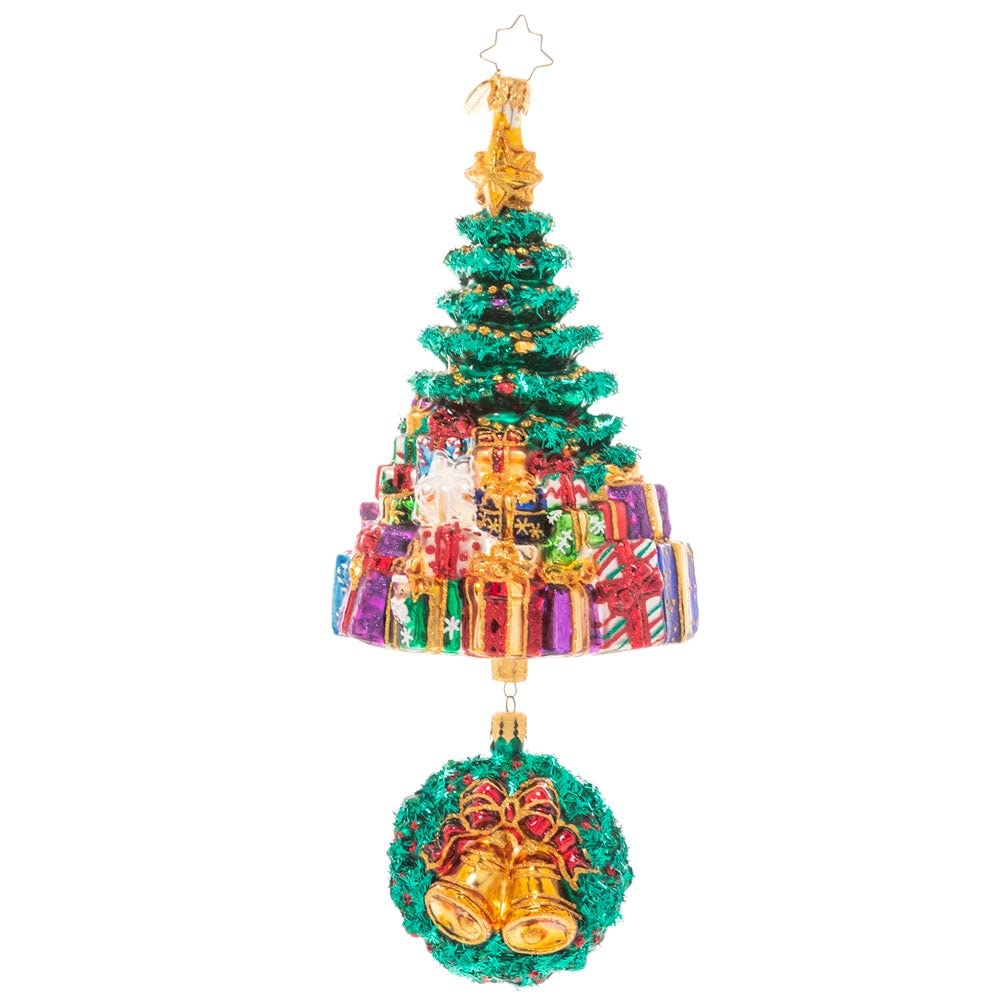 Christopher RadkoHand-Crafted European Glass Christmas Decorative Ornament, Christmas Splendor Tree